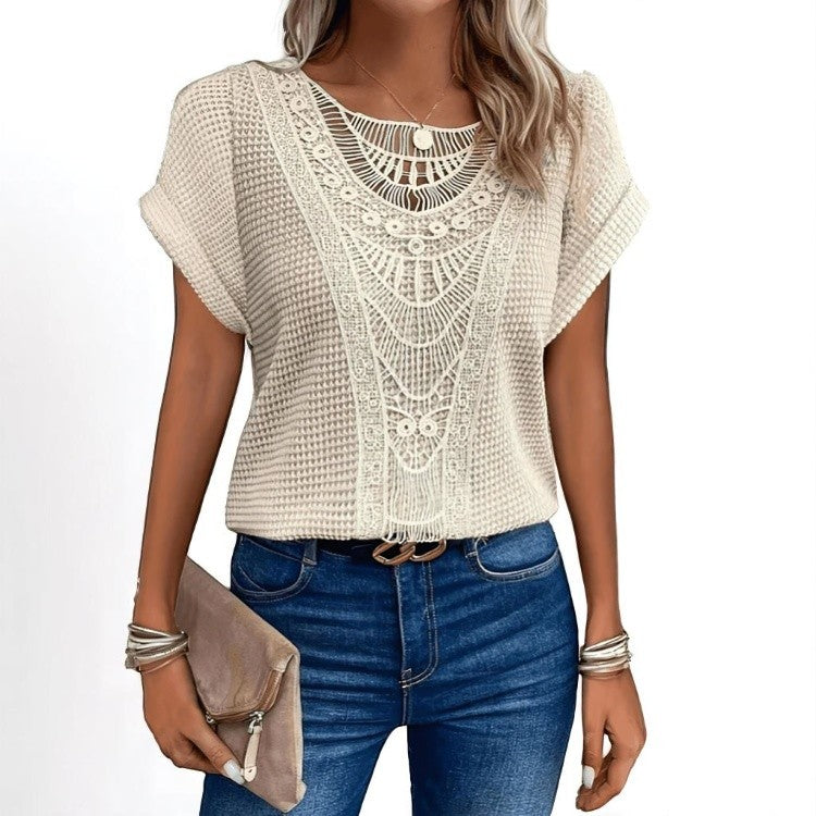 Karin™ | Elegante Blusa de Estilo Retro