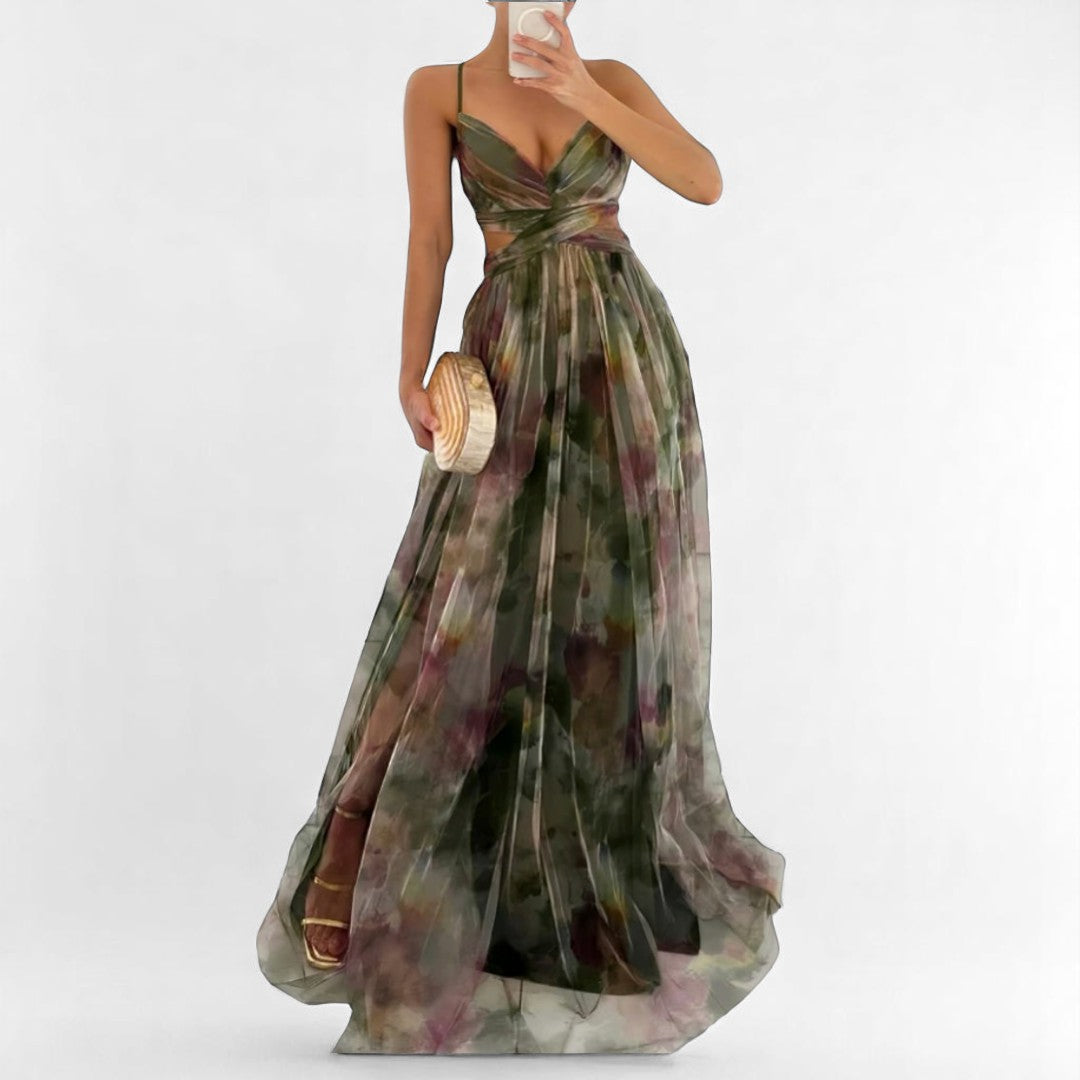 Alice™ – Vestido Largo Elegante con Estampado Floral