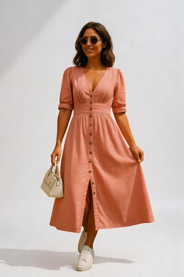 Amélie™ – Vestido Brillante de Denim