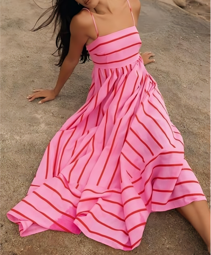 Albergaria™ – Sunset Vibes Vestido Maxi