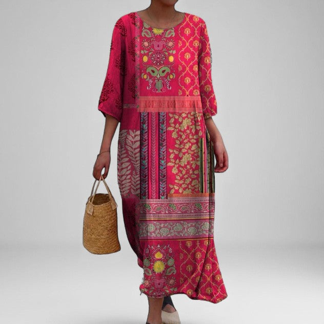 Marlene – Maxivestido Bohemio de corte suelto