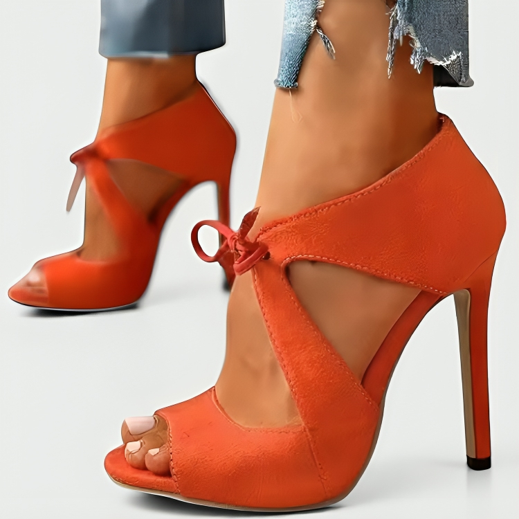 Lara™ – Elegantes Sandalias Altas de Ante