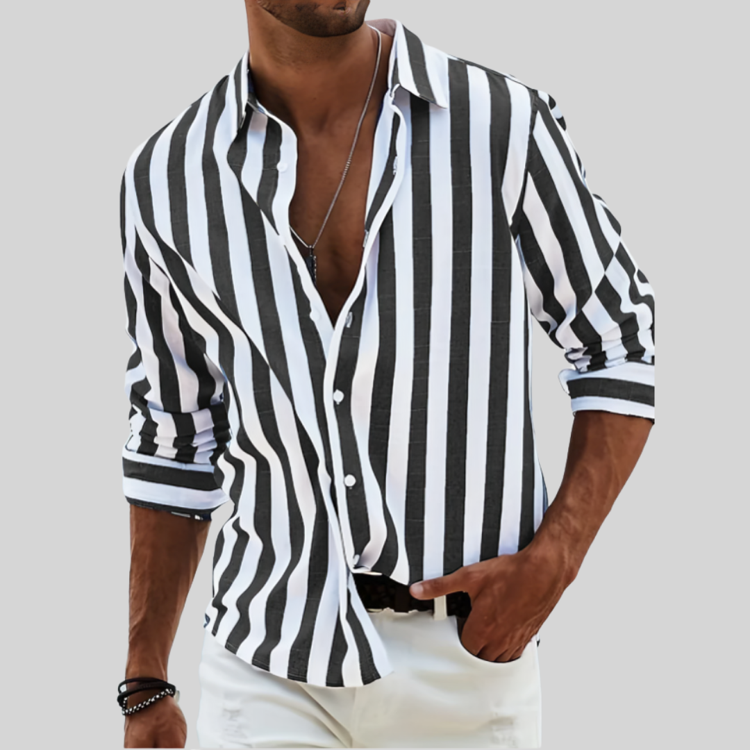 Oliver – Camisa de Rayas Estilo Riviera