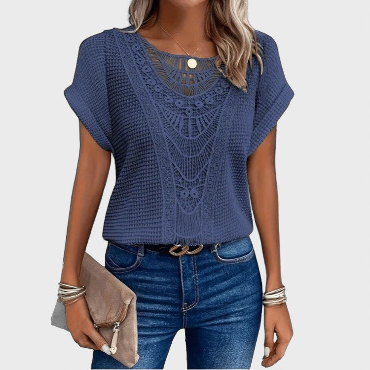 Karin™ | Elegante Blusa de Estilo Retro